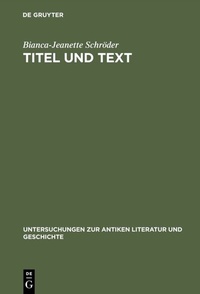 Abbildung von: Titel und Text - De Gruyter