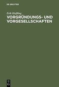 Cover: Vorgr&uuml;ndungs- und Vorgesellschaften - De Gruyter
