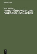 Abbildung von: Vorgründungs- und Vorgesellschaften - De Gruyter