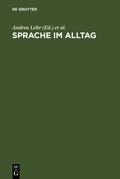 Cover: Sprache im Alltag - De Gruyter