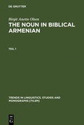 Cover: The Noun in Biblical Armenian - De Gruyter Mouton