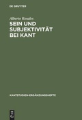 Cover: Sein und Subjektivit&auml;t bei Kant - De Gruyter