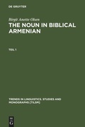 Cover: The Noun in Biblical Armenian - De Gruyter Mouton