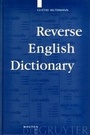 Cover: Reverse English Dictionary - De Gruyter Mouton