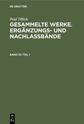 Cover: Teil 1 - De Gruyter