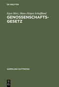 Cover: Genossenschaftsgesetz - De Gruyter