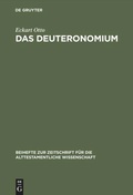 Cover: Das Deuteronomium - De Gruyter