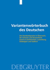 Abbildung von: Variantenwörterbuch des Deutschen - De Gruyter