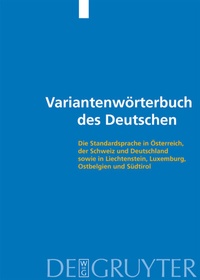Abbildung von: Variantenwörterbuch des Deutschen - De Gruyter