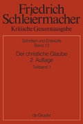 Cover: Der christliche Glaube nach den Grunds&auml;tzen der evangelischen Kirche im Zusammenhange dargestellt - De Gruyter