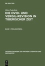 Cover: Otto Zwierlein: Die Ovid- und Vergil-Revision in tiberischer Zeit / Prolegomena - De Gruyter