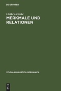 Cover: Merkmale und Relationen - De Gruyter