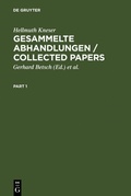 Cover: Gesammelte Abhandlungen / Collected Papers - De Gruyter