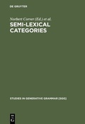 Cover: Semi-lexical Categories - De Gruyter Mouton