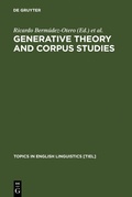 Cover: Generative Theory and Corpus Studies - De Gruyter Mouton