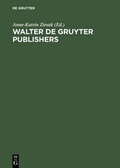 Cover: Walter de Gruyter Publishers - De Gruyter