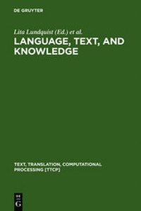 Abbildung von: Language, Text, and Knowledge - De Gruyter Mouton