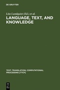 Cover: Language, Text, and Knowledge - De Gruyter Mouton