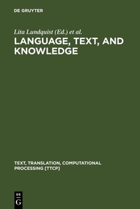 Abbildung von: Language, Text, and Knowledge - De Gruyter Mouton