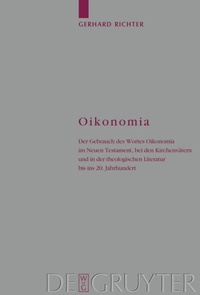 Abbildung von: Oikonomia - De Gruyter