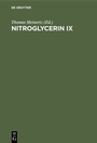 Cover: Nitroglycerin IX - De Gruyter
