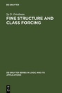 Cover: Fine Structure and Class Forcing - De Gruyter