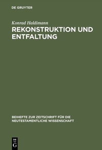 Abbildung von: Rekonstruktion und Entfaltung - De Gruyter