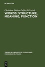 Cover: Words: Structure, Meaning, Function - De Gruyter Mouton