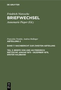 Cover: Briefe von und an Friedrich Nietzsche Januar 1875 - Dezember 1879. Gesamtregister zur zweiten Abteilung - De Gruyter