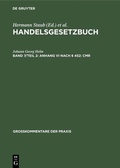 Cover: Anhang VI nach &sect; 452: CMR - De Gruyter