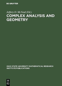 Enlarge image Cover: Complex Analysis and Geometry - De Gruyter