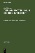 Cover: Alexander von Aphrodisias - De Gruyter
