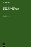 Cover: Johann Georg Helm: Frachtrecht / CMR - De Gruyter