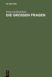 Abbildung von: Die großen Fragen - De Gruyter