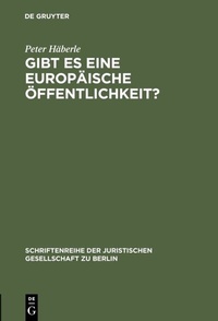Abbildung von: Gibt es eine europäische Öffentlichkeit? - De Gruyter