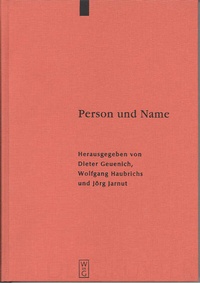 Abbildung von: Person und Name - De Gruyter