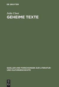 Enlarge image Cover: Geheime Texte - De Gruyter