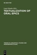 Cover: Textualization of Oral Epics - De Gruyter Mouton