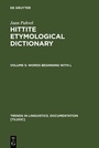Cover: Words beginning with L - De Gruyter Mouton