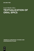 Cover: Textualization of Oral Epics - De Gruyter Mouton