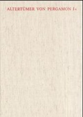 Cover: Altert&uuml;mer von Pergamon / Die Wasserversorgung von Pergamon - De Gruyter