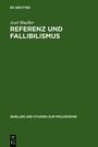 Cover: Referenz und Fallibilismus - De Gruyter