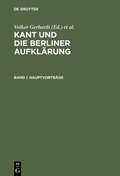 Cover: Kant und die Berliner Aufkl&auml;rung - De Gruyter