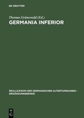 Cover: Germania inferior - De Gruyter