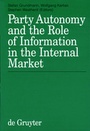 Cover: Party Autonomy and the Role of Information in the Internal Market - De Gruyter