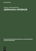 Cover: Germania inferior - De Gruyter