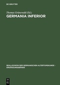 Cover: Germania inferior - De Gruyter