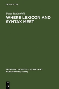 Abbildung von: Where Lexicon and Syntax meet - De Gruyter Mouton