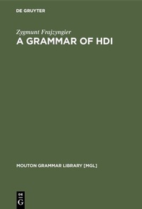 Abbildung von: A Grammar of Hdi - De Gruyter Mouton