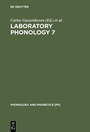 Cover: Laboratory Phonology 7 - De Gruyter Mouton